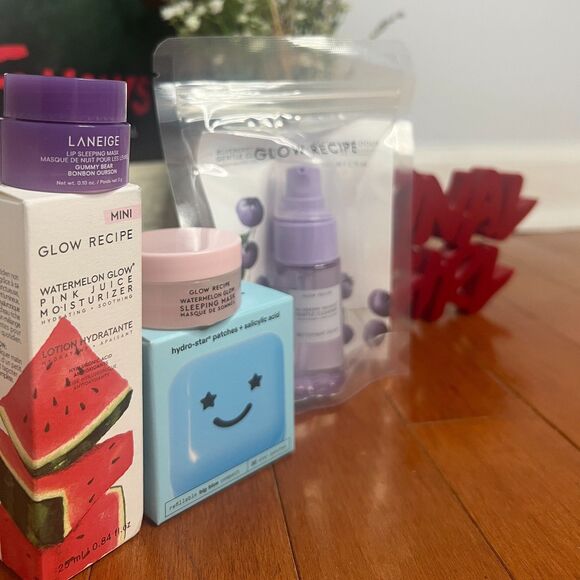 Luxury Skincare Bundle 5x Glow Recipe Laneige Starface Berry Bear Watermelon - Picture 1 of 6